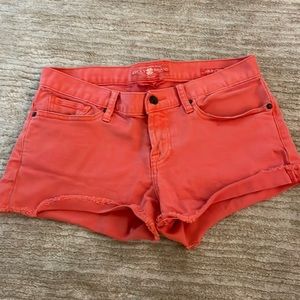 Pink denim size 4/27 frayed hem Lucky Brand /Riley short